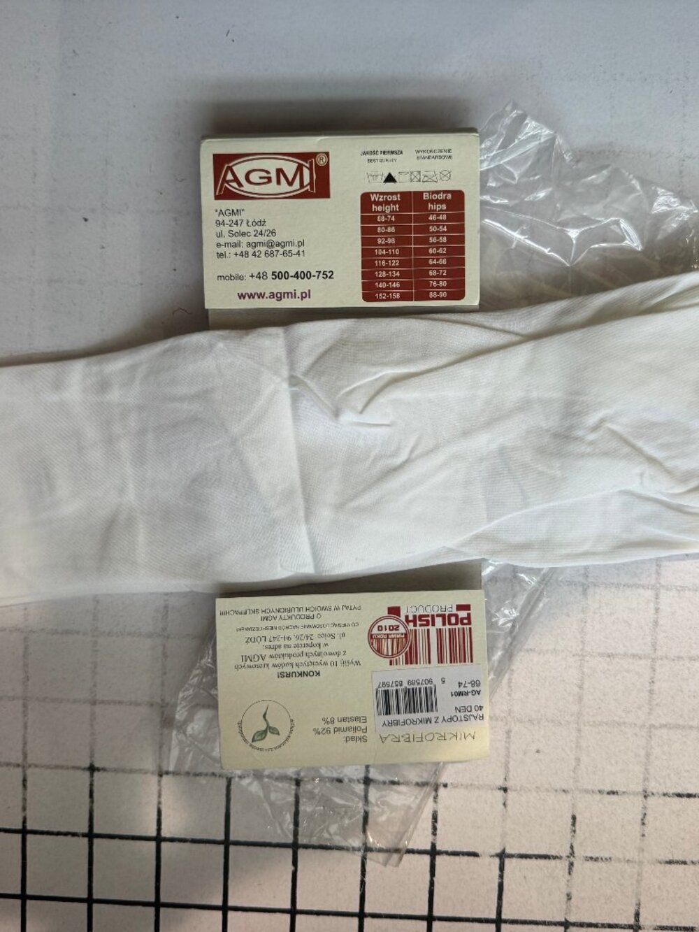 AGMI BABY GIRL Microfiber Tights - 40 DEN ( SIZE 68-74 )